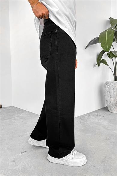 Siyah Basic Old School Baggy Pantolon
