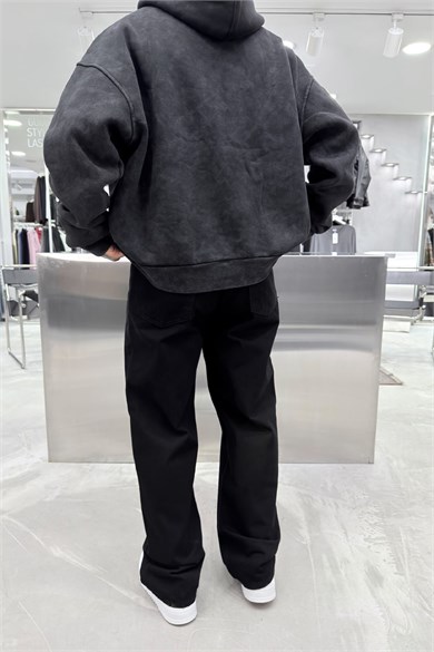 Siyah Basic Premium Baggy Pantolon