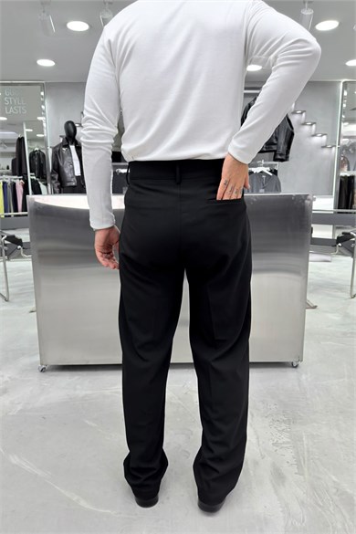 Siyah Basic Premium Kumaş Pantolon