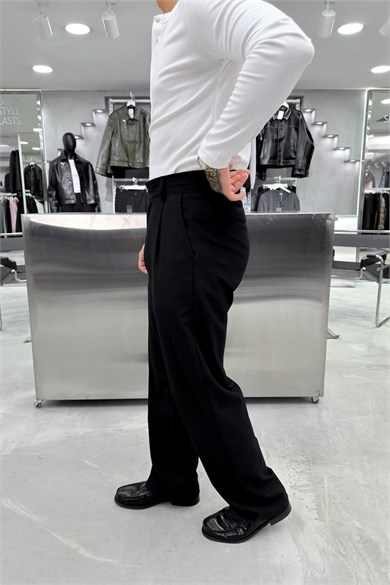Siyah Basic Premium Kumaş Pantolon