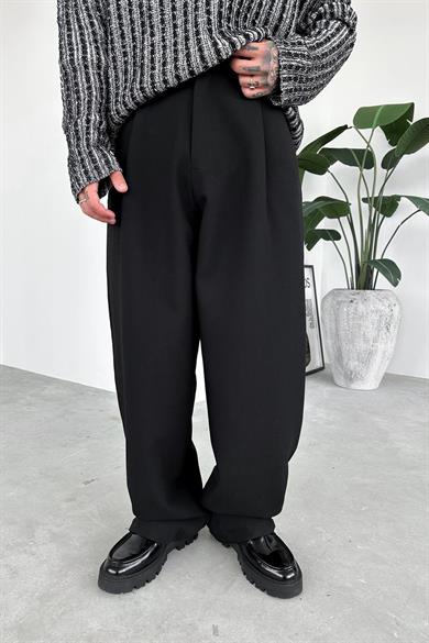 Siyah Basic Premium Kumaş Pantolon