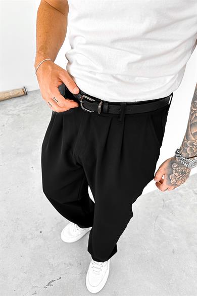 Siyah Basic Premium Kumaş Pantolon