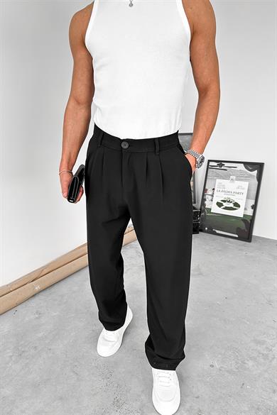 Siyah Basic Premium Kumaş Pantolon