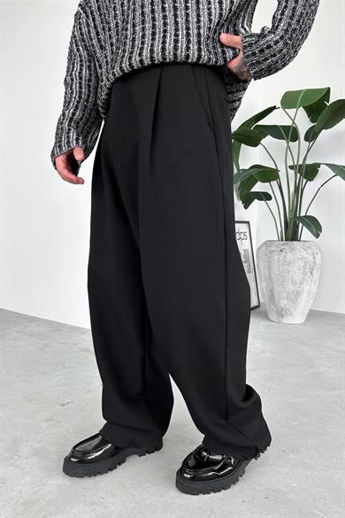 Siyah Basic Premium Kumaş Pantolon