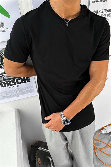 Siyah Basic Premium Regular Fit Tişört