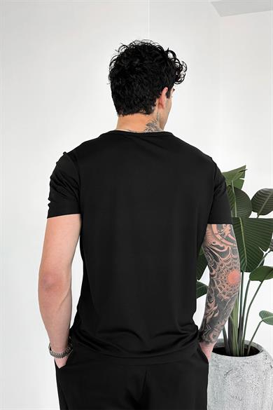 Siyah Basic Premium Relaxed Tişört