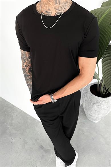Siyah Basic Premium Relaxed Tişört
