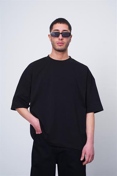 Siyah Beyaz Basic OUTPLENTY PREMİUM Oversize Tişört
