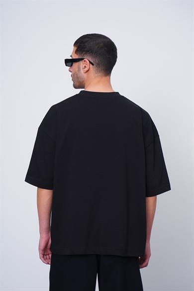 Siyah Beyaz Basic OUTPLENTY PREMİUM Oversize Tişört
