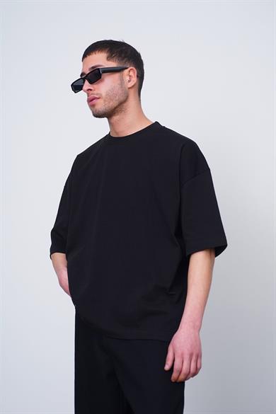 Siyah Beyaz Basic OUTPLENTY PREMİUM Oversize Tişört