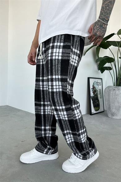 Siyah Beyaz Çizgili Unisex Relaxed Pijama