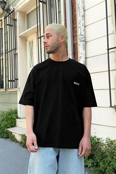 Siyah Blurr OUTPLENTY PREMİUM Oversize Tişört