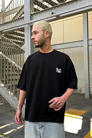 Siyah Can Amor OUTPLENTY PREMİUM Oversize Tişört