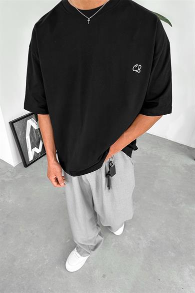 Siyah CB OUTPLENTY PREMİUM Oversize Tişört