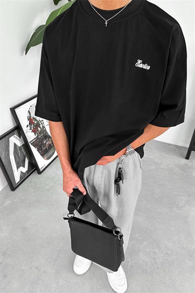 Siyah Classicality OUTPLENTY PREMİUM Oversize Tişört
