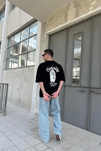Siyah Classicality OUTPLENTY PREMİUM Oversize Tişört