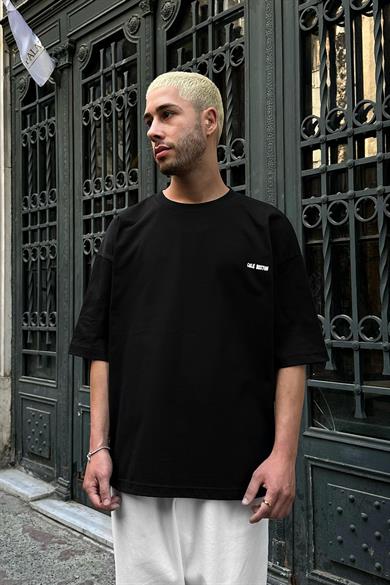 Siyah Cole Buxton OUTPLENTY PREMİUM Oversize Tişört
