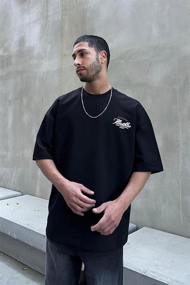 Siyah Company DL Oversize Tişört