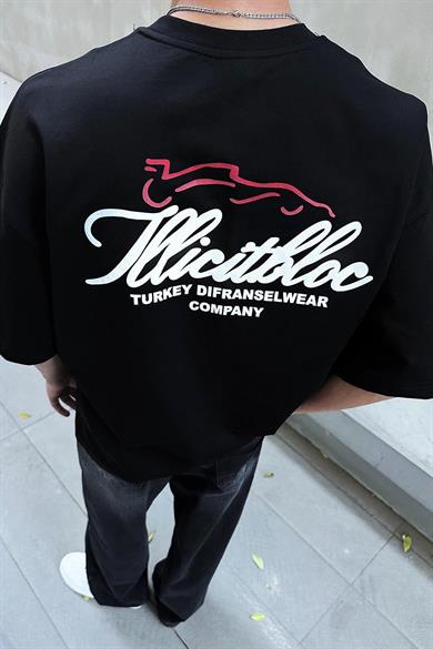 Siyah Company DL Oversize Tişört
