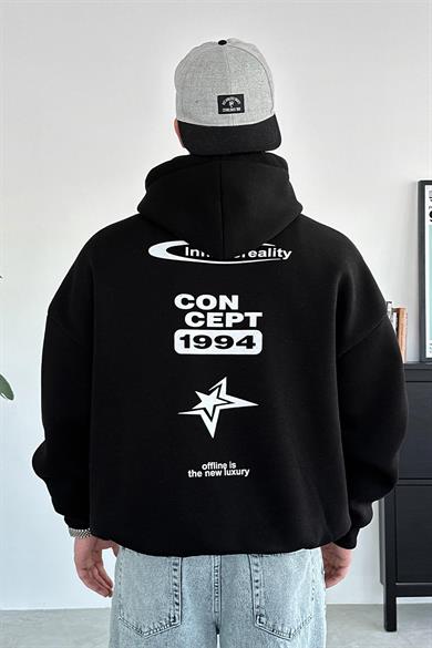 Siyah Concept Oversize Sweatshirt