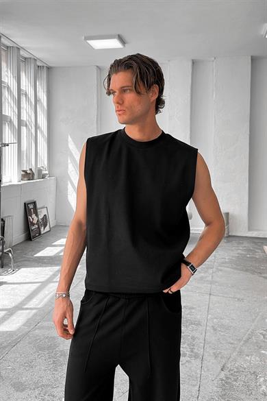 Siyah Cozy Premium Basic Atlet