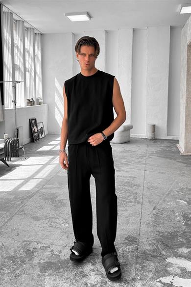 Siyah Cozy Premium Basic Atlet