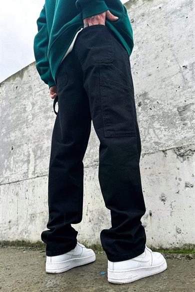 Siyah DF Tasarım Siyah Baggy Pantolon