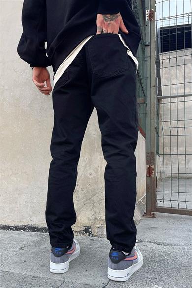 Siyah Dokulu Mavi D1508 Regular Fit Jean