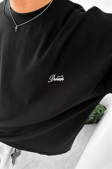 Siyah Dream İnspire OUTPLENTY PREMİUM Oversize Tişört