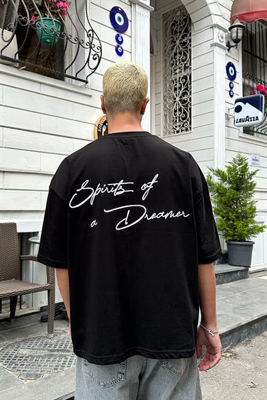 Siyah Dreamer OUTPLENTY PREMİUM Oversize Tişört