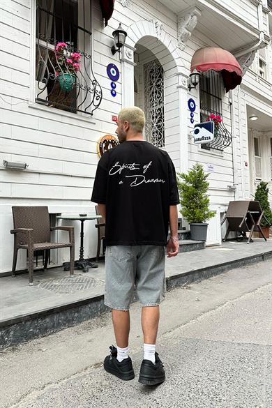 Siyah Dreamer OUTPLENTY PREMİUM Oversize Tişört