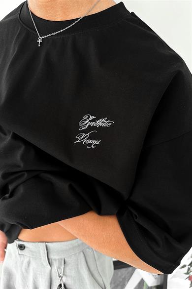 Siyah Dreams OUTPLENTY PREMİUM Oversize Tişört