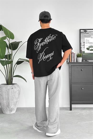 Siyah Dreams OUTPLENTY PREMİUM Oversize Tişört