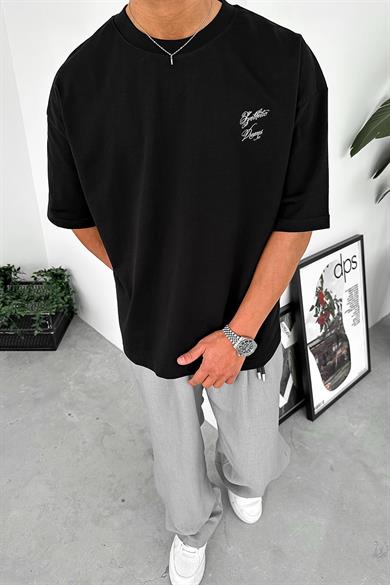 Siyah Dreams OUTPLENTY PREMİUM Oversize Tişört