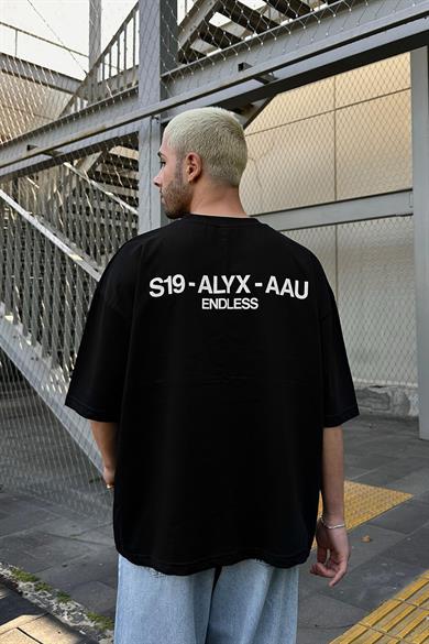Siyah Endless OUTPLENTY PREMİUM Oversize Tişört