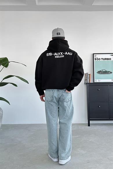 Siyah Endless Oversize Sweatshirt