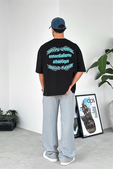 Siyah Essentialisme OUTPLENTY PREMİUM Oversize Tişört