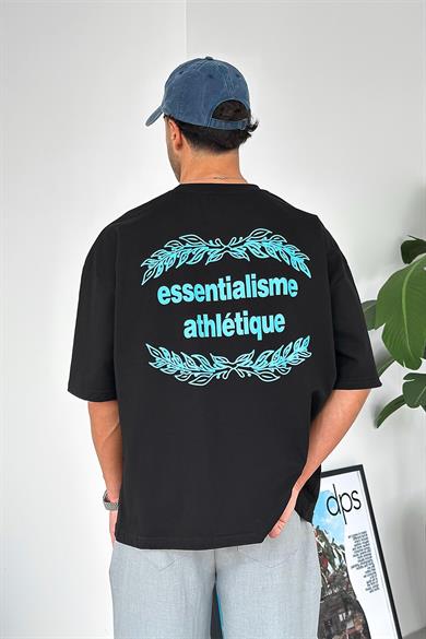 Siyah Essentialisme OUTPLENTY PREMİUM Oversize Tişört