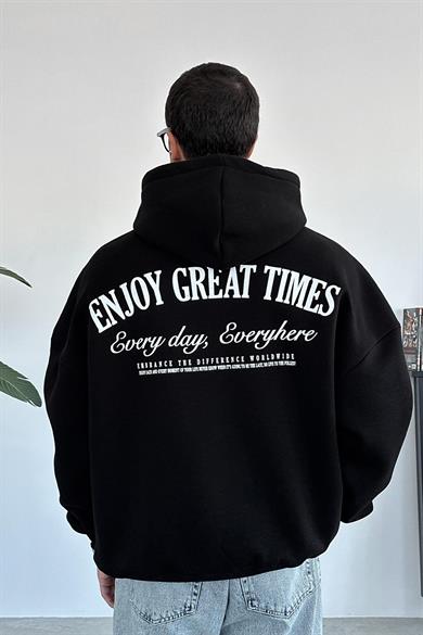 Siyah Every Day Oversize Sweatshirt