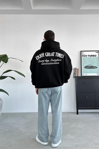 Siyah Every Day Oversize Sweatshirt