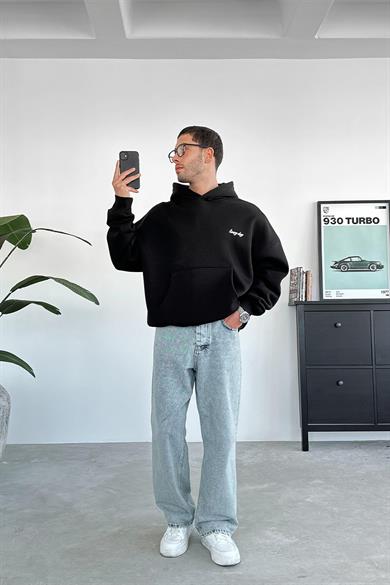 Siyah Every Day Oversize Sweatshirt