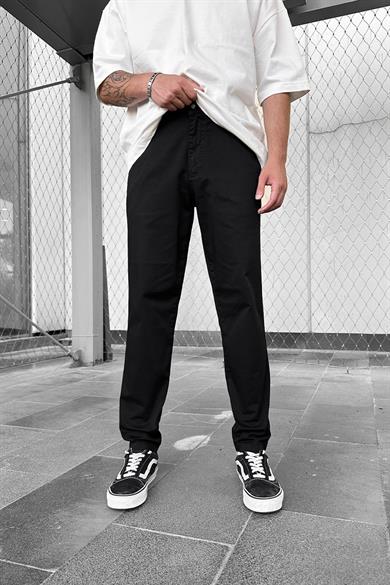 Siyah Gabardin CN44 DL Regular Pantolon
