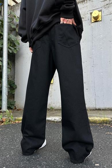 Siyah GO Ekstra Bol Baggy Pantolon