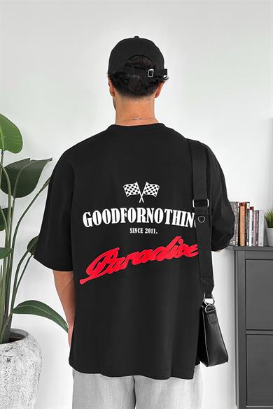 Siyah Goodfornothing OUTPLENTY PREMİUM Oversize Tişört