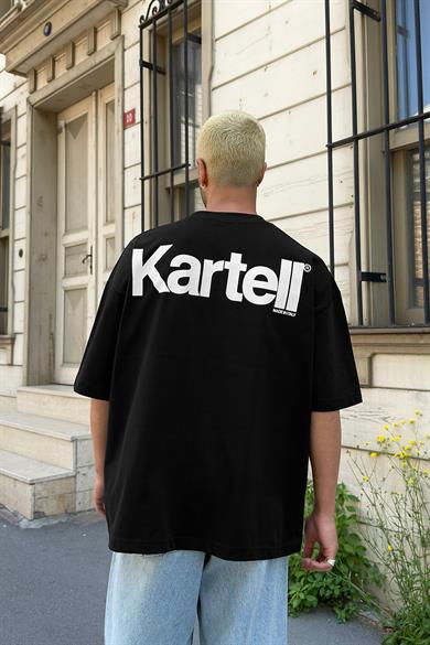 Siyah Kartell OUTPLENTY PREMİUM Oversize Tişört