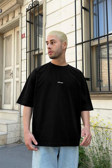 Siyah Kartell OUTPLENTY PREMİUM Oversize Tişört