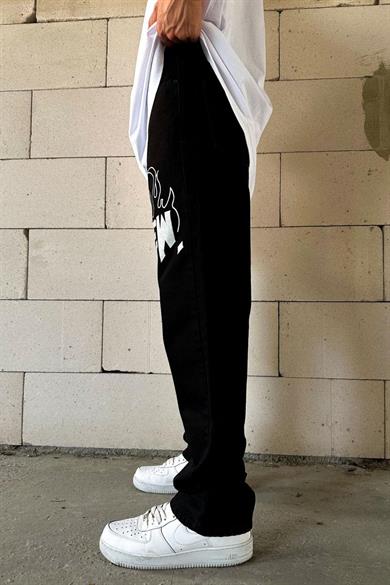 Siyah Kill Crew Baggy Pantolon