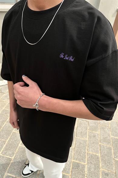 Siyah Last Peak OUTPLENTY PREMİUM Oversize Tişört