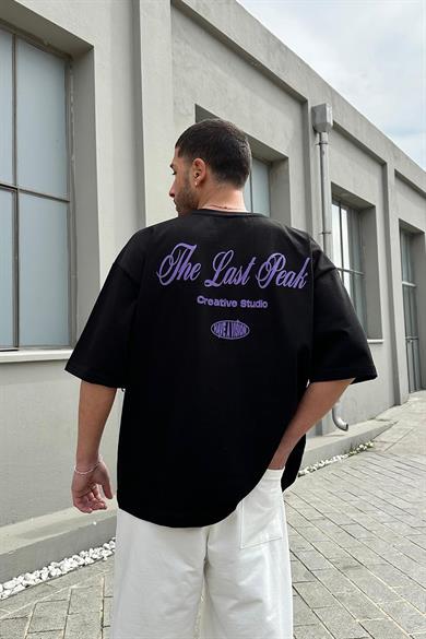 Siyah Last Peak OUTPLENTY PREMİUM Oversize Tişört