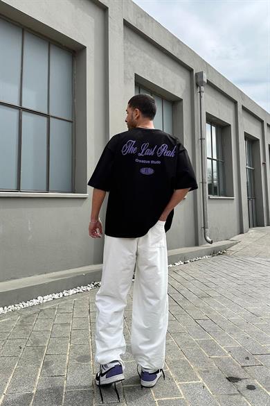 Siyah Last Peak OUTPLENTY PREMİUM Oversize Tişört